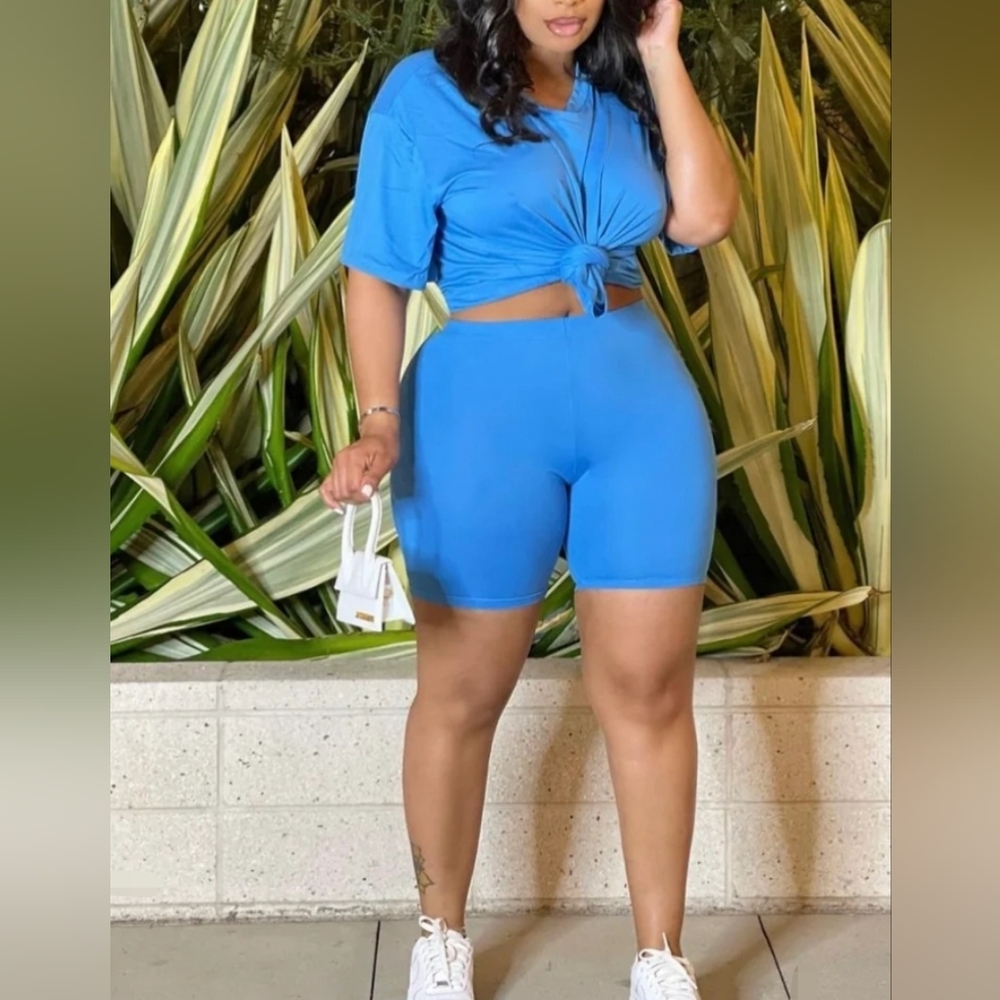 BLUE SHORT SET